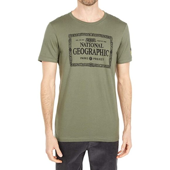 Parks Project Naturalional Geographic X Parks Project Legacy Tee XXL Olive - Picture 1 of 6